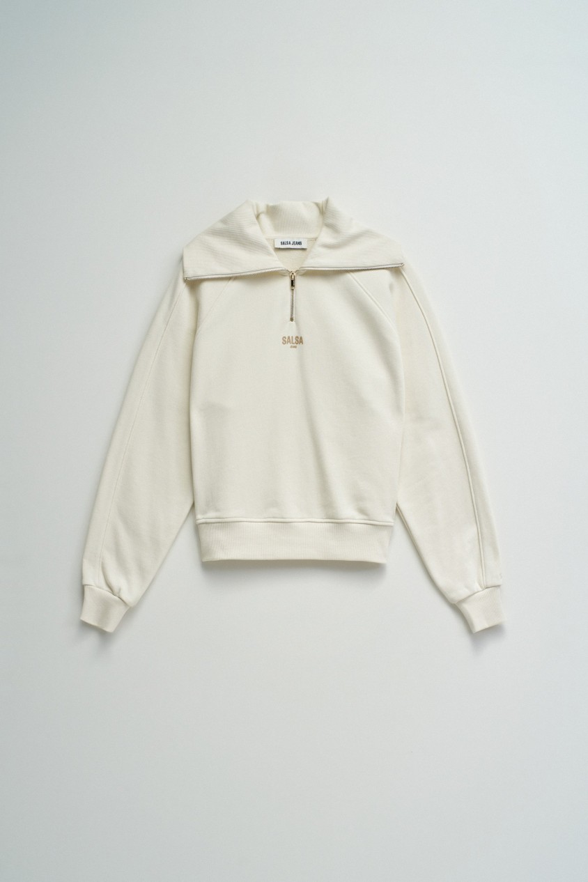 SWEATSHIRT AVEC DEMI-FERMETURE