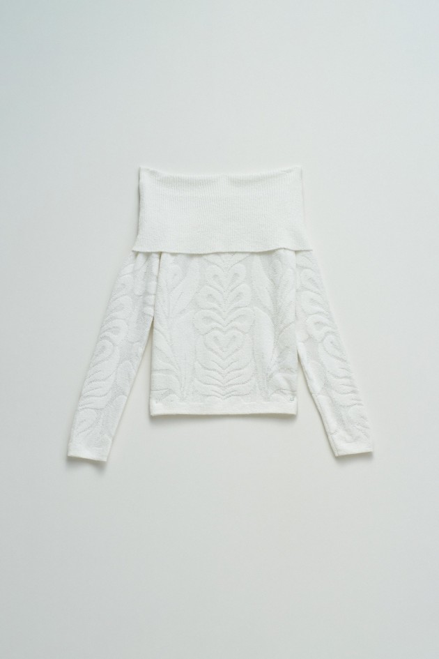 CAMISETA DE PUNTO CON JACQUARD