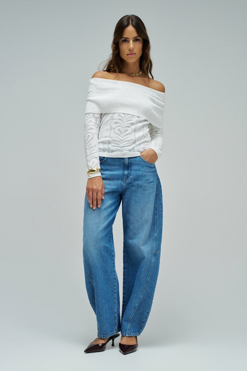 JACQUARD KNIT SWEATER