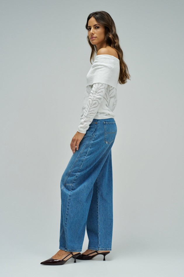 CAMISETA DE PUNTO CON JACQUARD