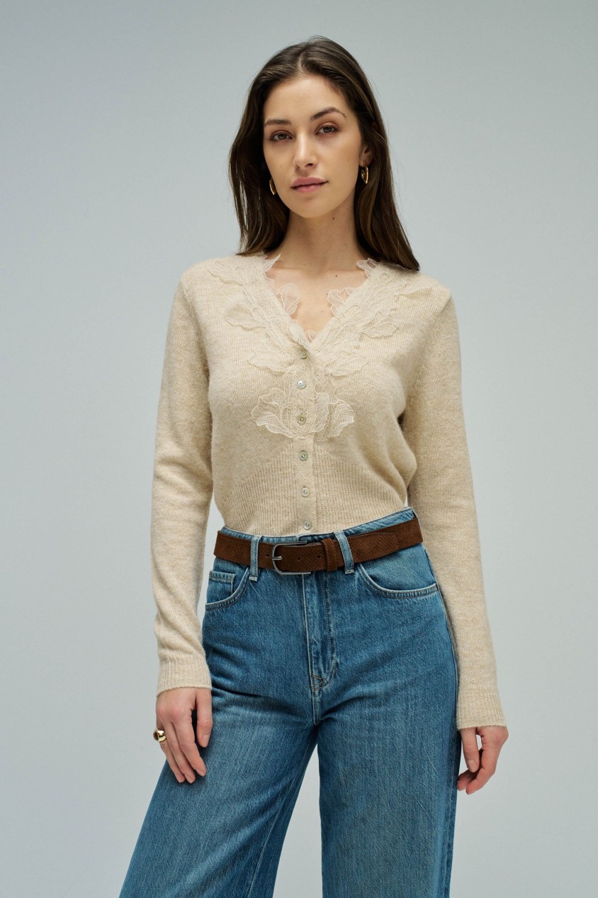 CARDIGAN CON ENCAJE