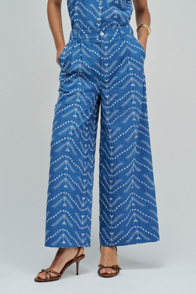 CHINOBROEK CROPPED WIDE MET BORDUURSELS