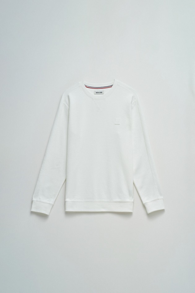 TEXTURED SWEATSHIRT