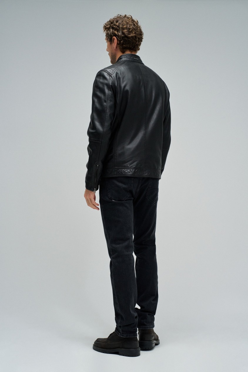 LETHER BIKER JACKET