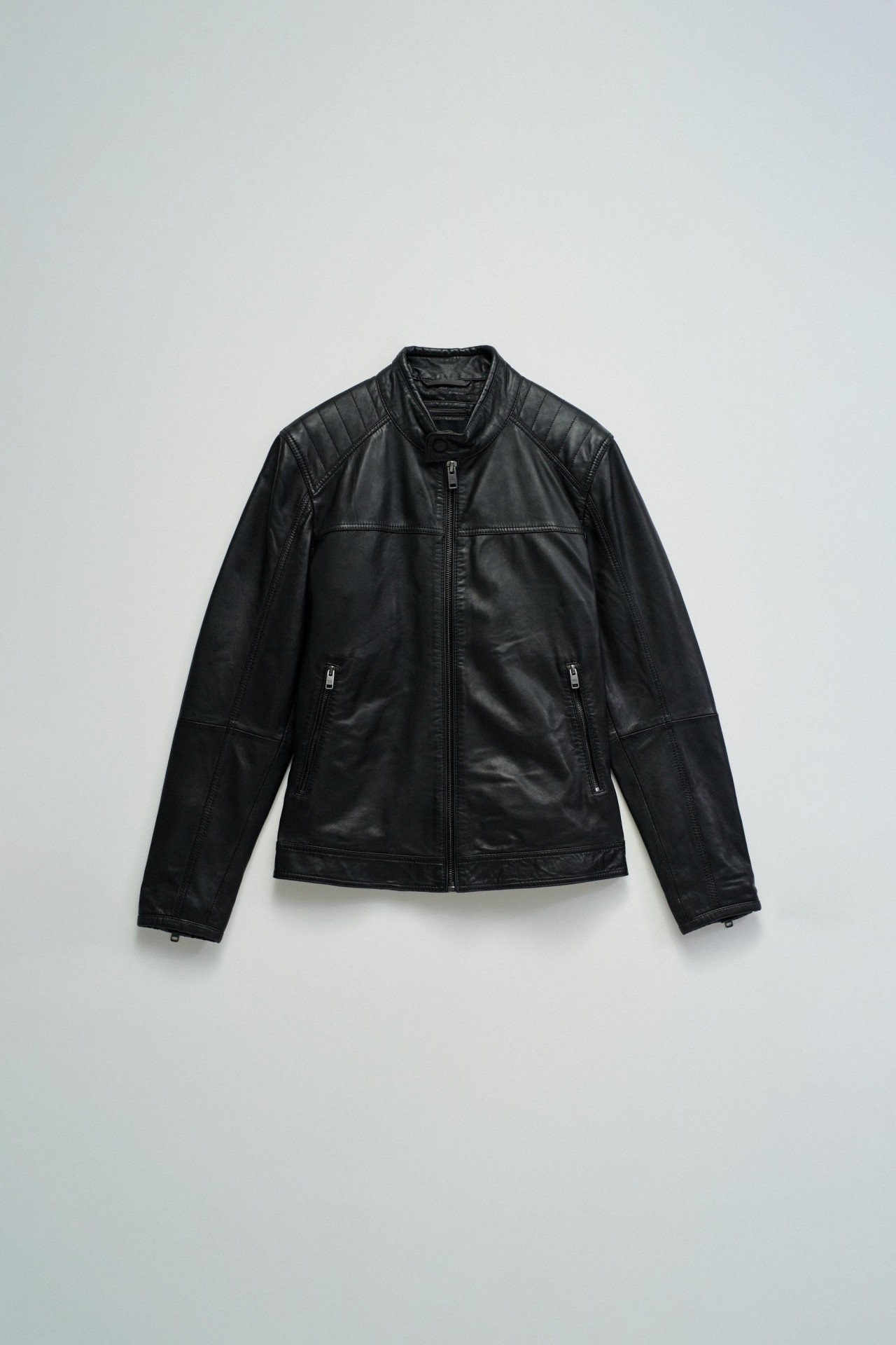 BLOUSON BIKER EN CUIR