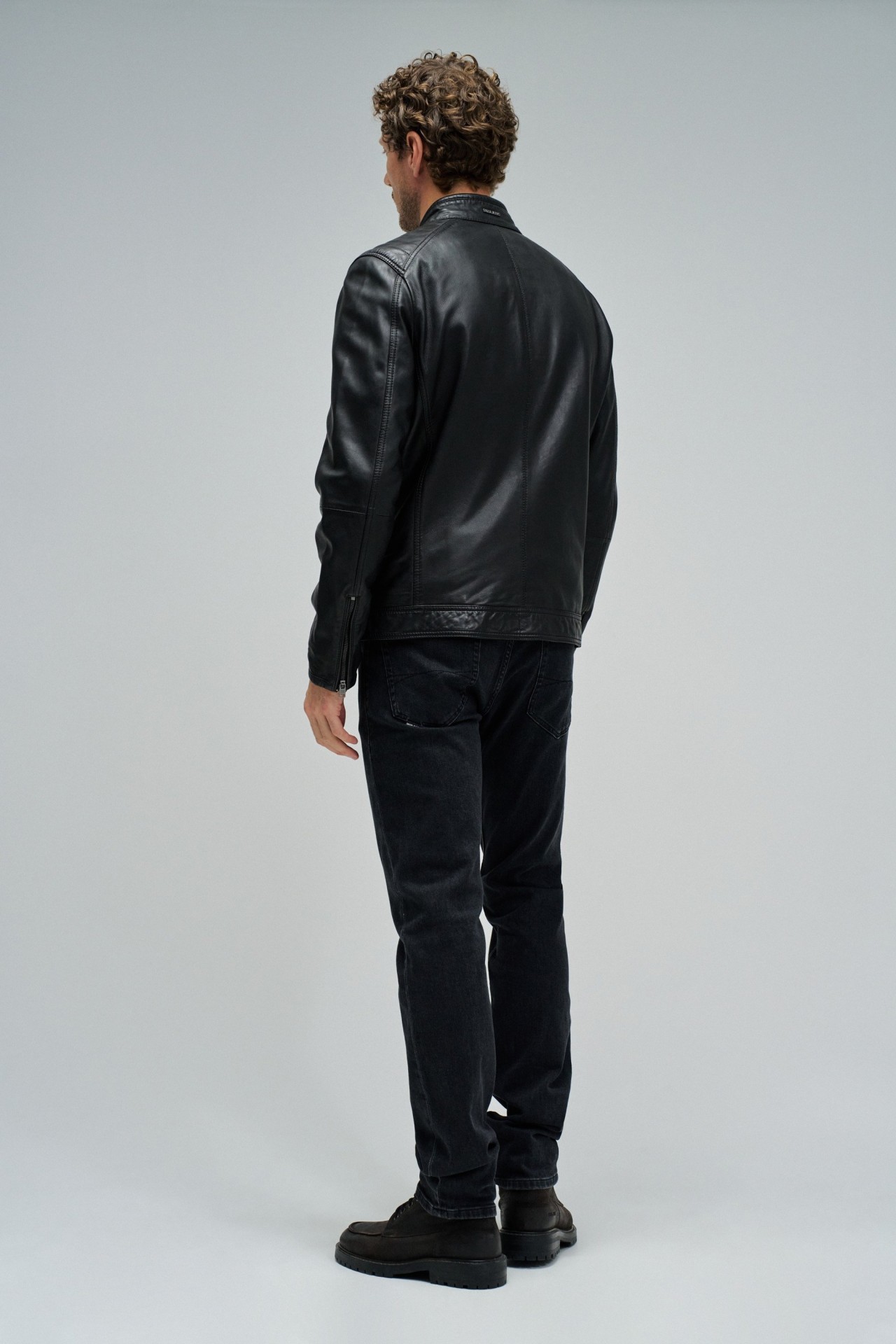BLOUSON BIKER EN CUIR