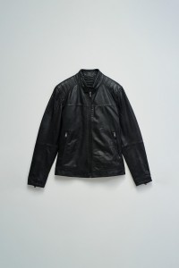 BLOUSON BIKER EN CUIR