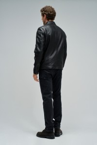 BLOUSON BIKER EN CUIR