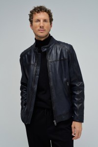 LEATHER BIKER JACKET