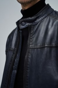 LEATHER BIKER JACKET