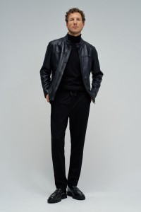 LEATHER BIKER JACKET