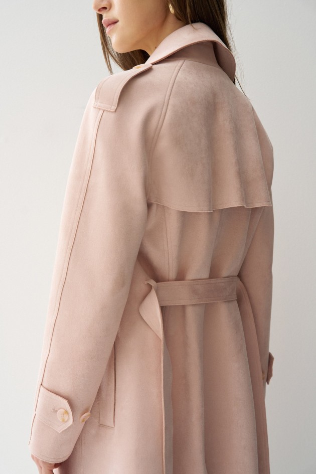TRENCH COAT EFFET SUEDE