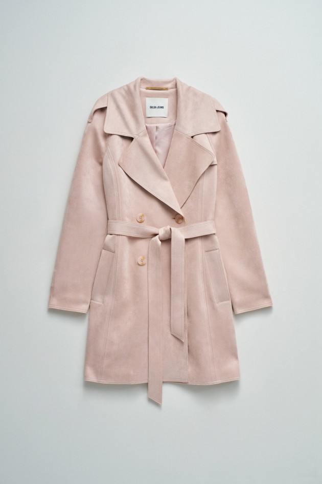 TRENCH COAT EFFET SUEDE