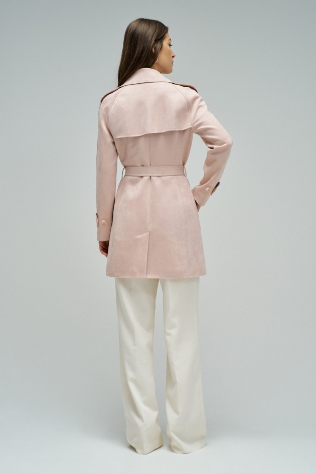 TRENCH COAT EFFET SUEDE