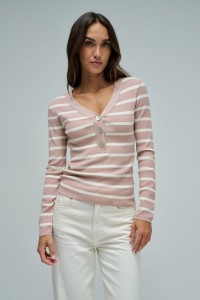 CAMISETA DE PUNTO CON RAYAS