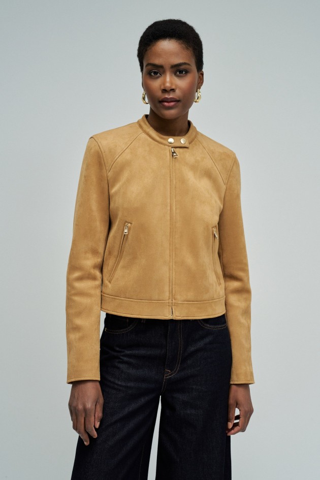 CHAQUETA EFECTO ANTE