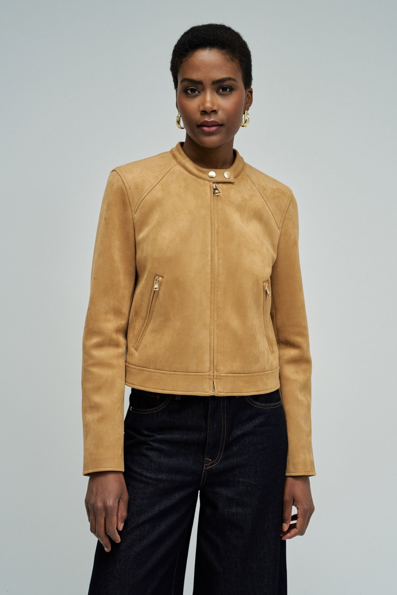 SUEDE EFFECT JACKET
