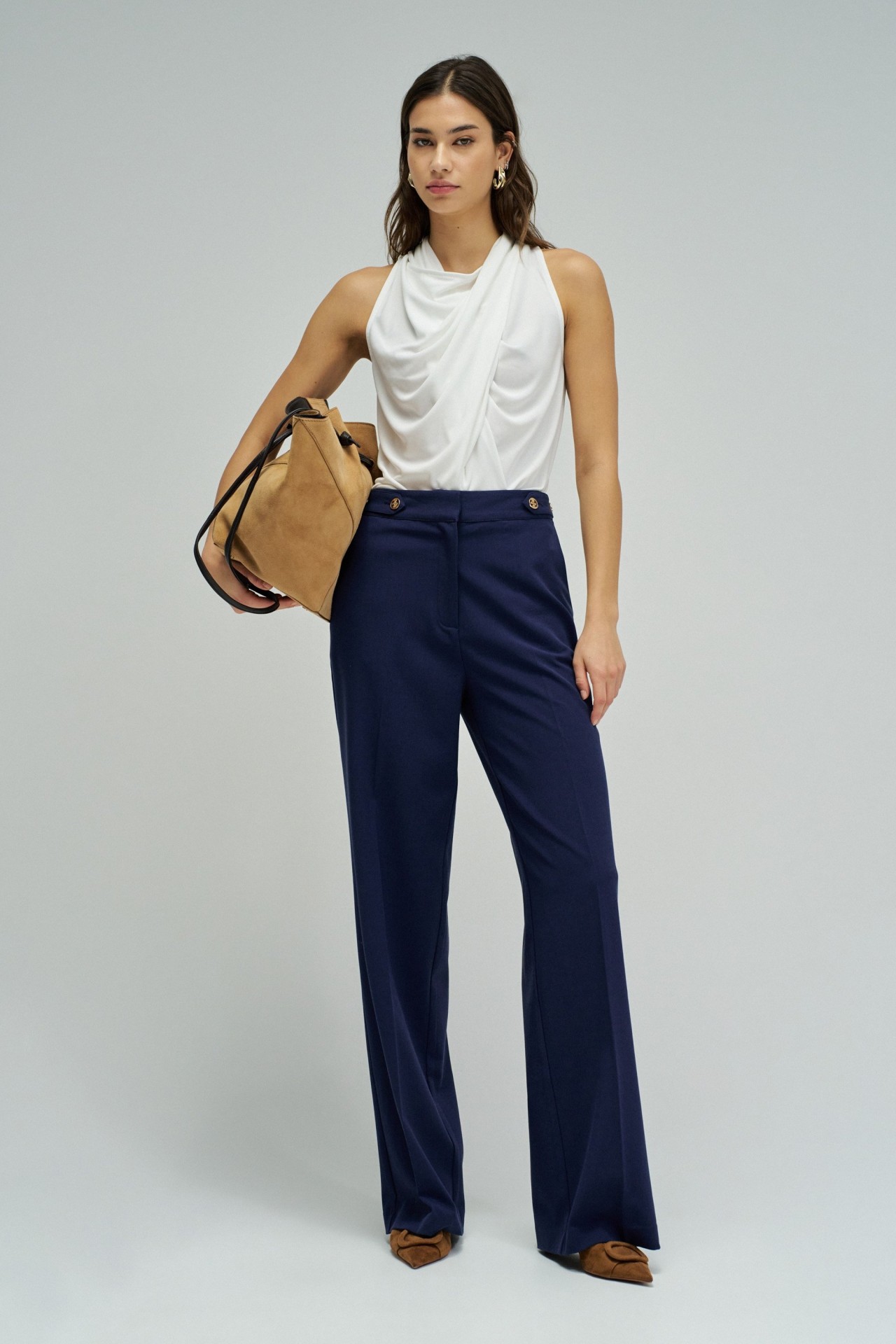 TROUSERS IN FABRIC WITH STRAIGHT LEG