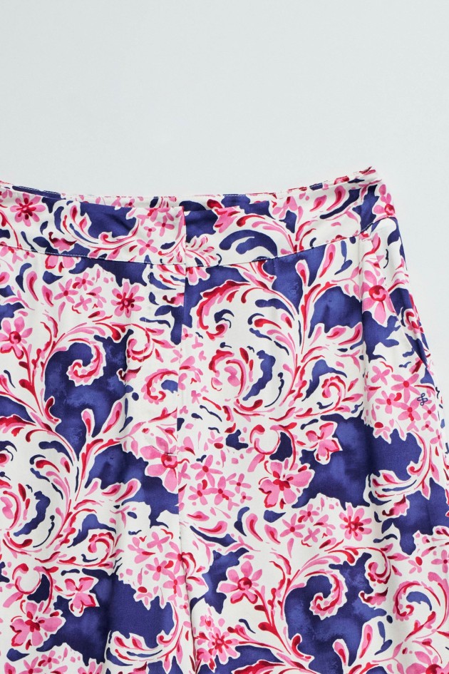 PANTALONS REGULAR FIT AVEC MOTIF FLORAL