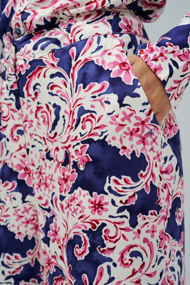 PANTALONS REGULAR FIT AVEC MOTIF FLORAL