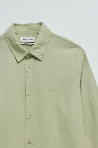 SHIRT WITH A MIX OF LINEN