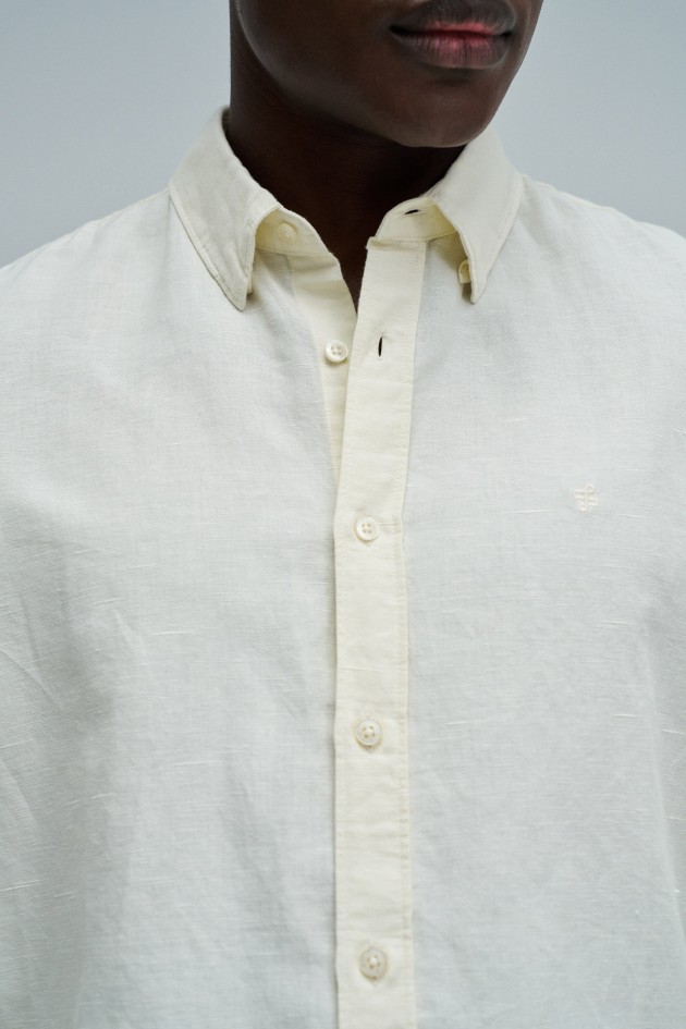 SHIRT WITH A MIX OF LINEN