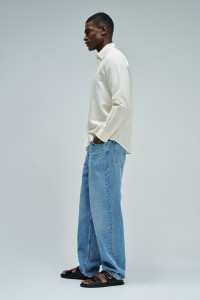 SHIRT WITH A MIX OF LINEN