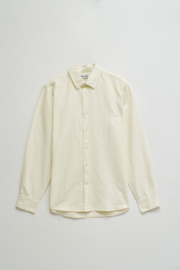 SHIRT WITH A MIX OF LINEN