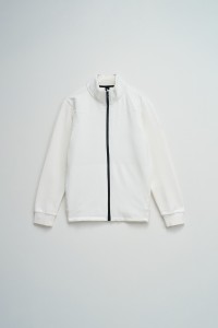 BOMBER JACKET WITH MIXED MATERIALS