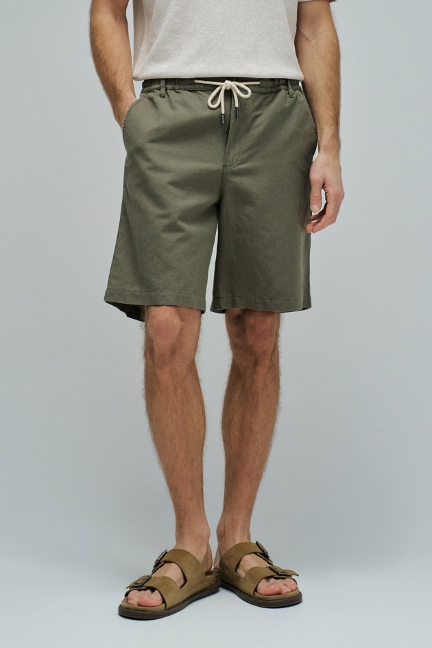 PANTALONES CORTOS DE LINO