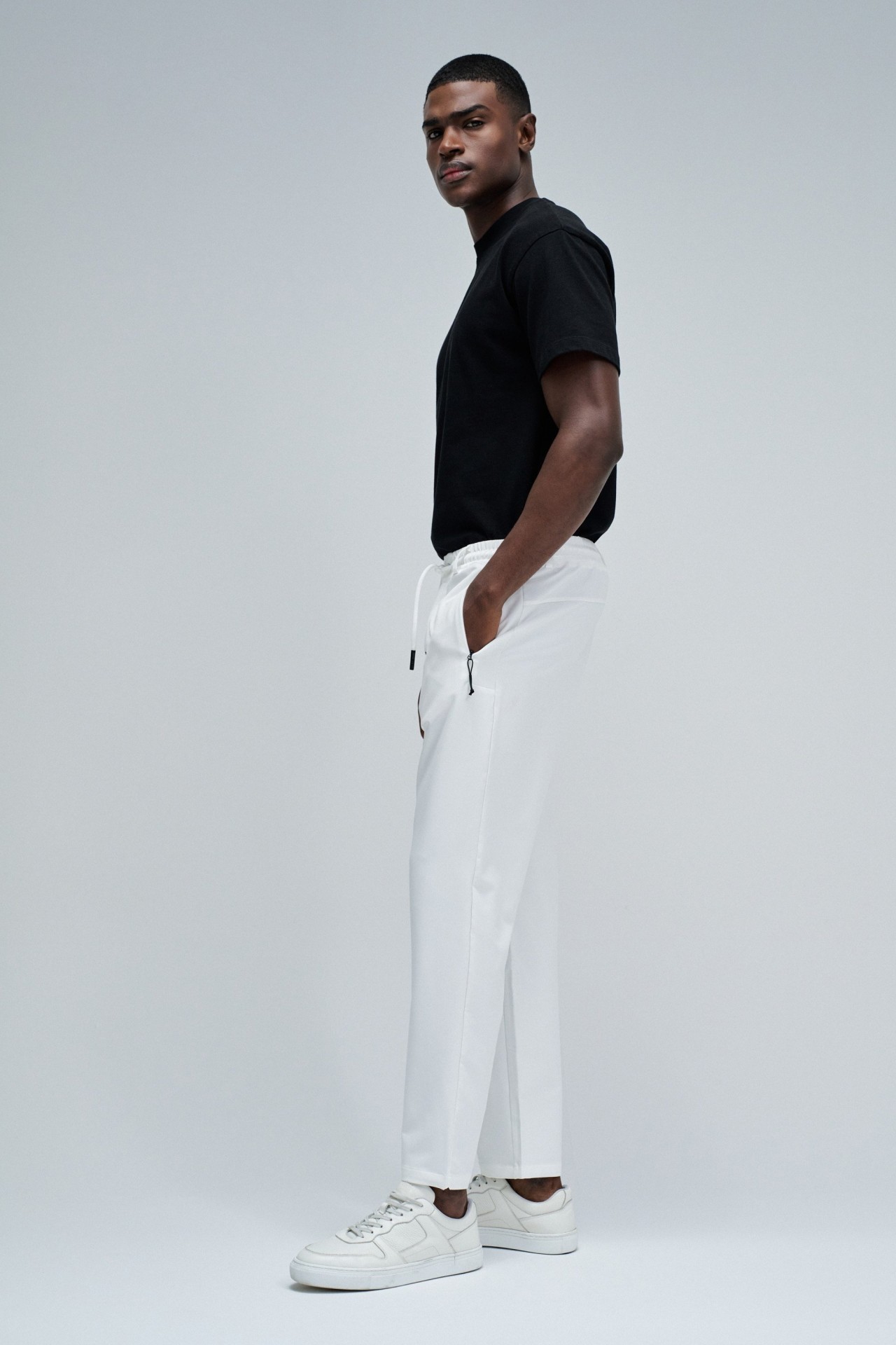 JOGGERS TROUSERS IN FABRIC