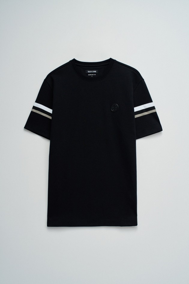 T-SHIRT MET STREPEN