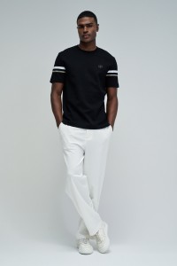 T-SHIRT MET STREPEN