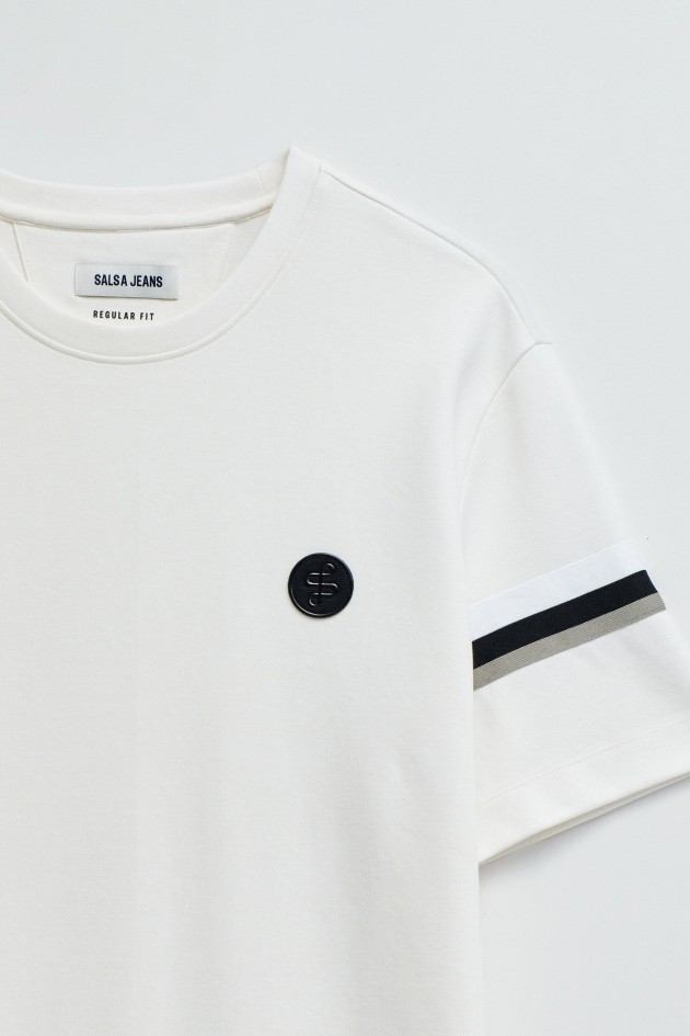 T-SHIRT MET STREPEN