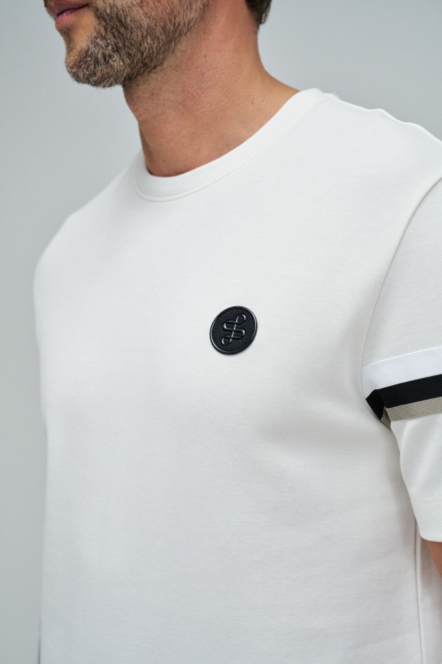 T-SHIRT MET STREPEN