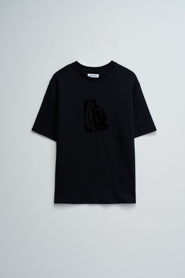 T-SHIRT MET VELVETPRINT