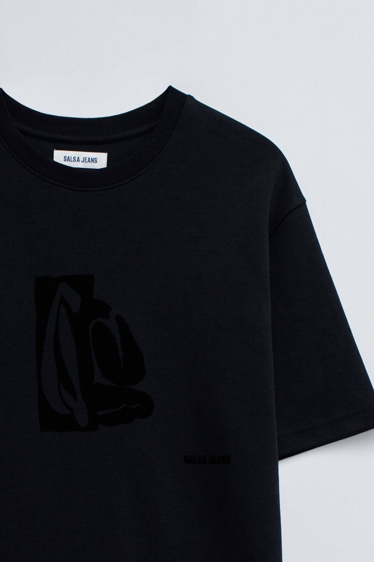 T-SHIRT MET VELVETPRINT