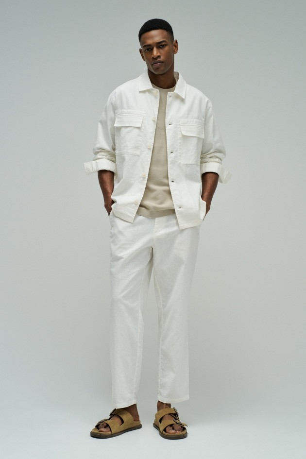 SHIRT WITH LINEN