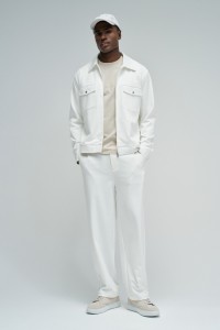 CHINO TROUSERS WITH ELASTIC WAISTBAND