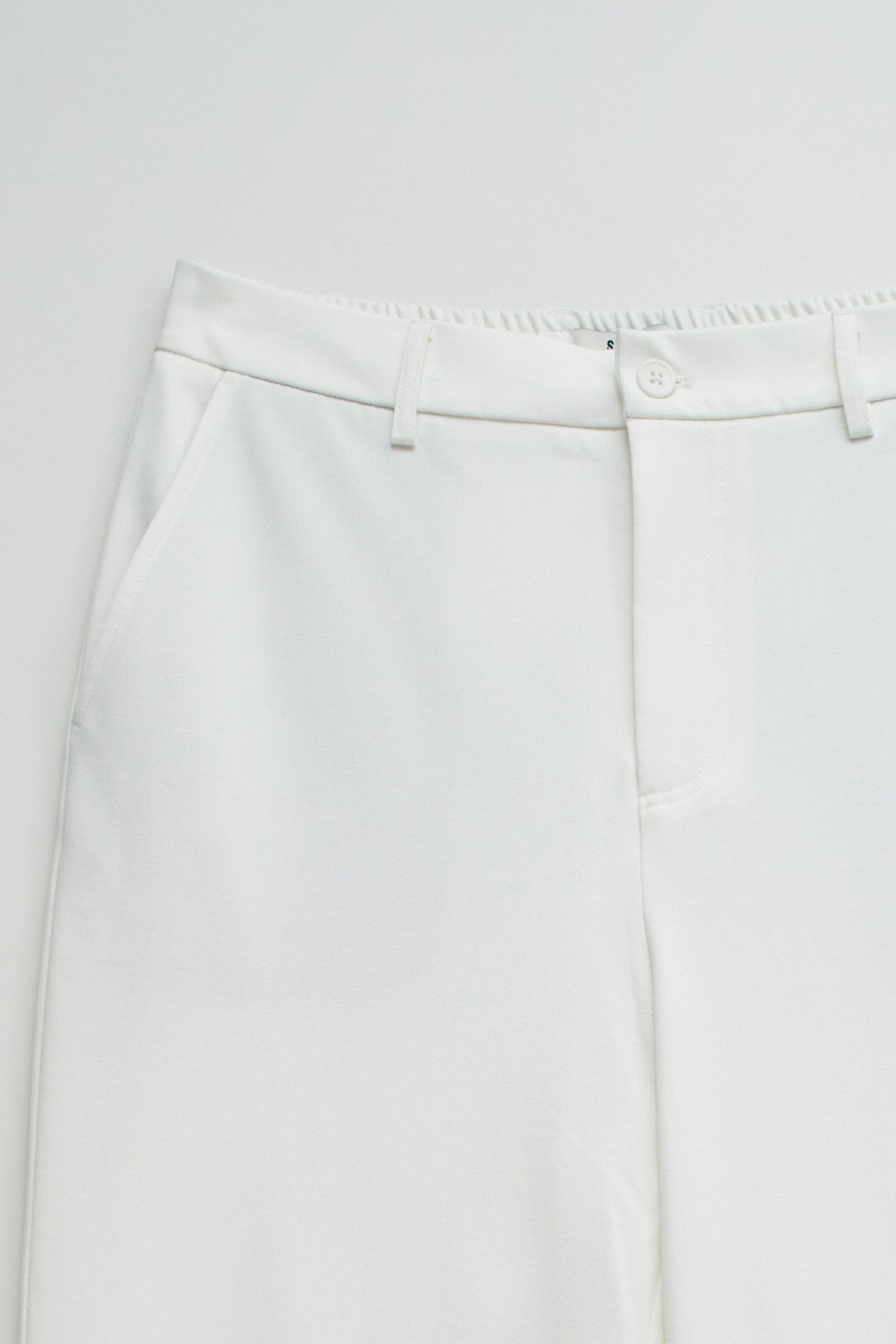 CHINO TROUSERS WITH ELASTIC WAISTBAND