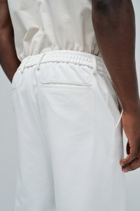 CHINO TROUSERS WITH ELASTIC WAISTBAND