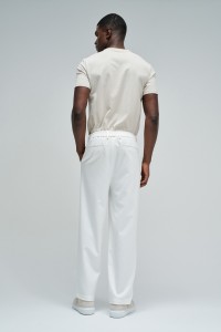 CHINO TROUSERS WITH ELASTIC WAISTBAND