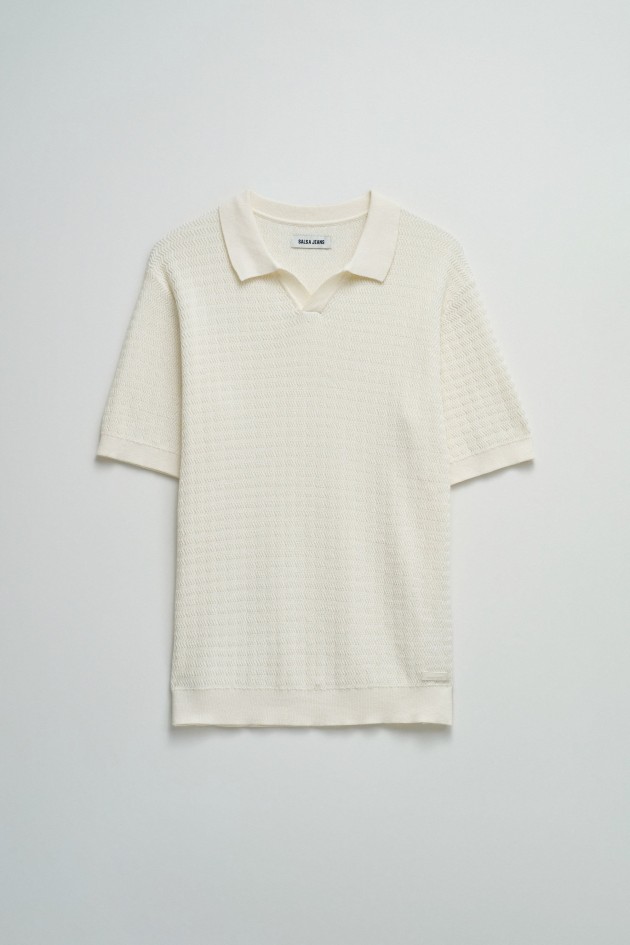 POLO EN MAILLE TRICOTÉE