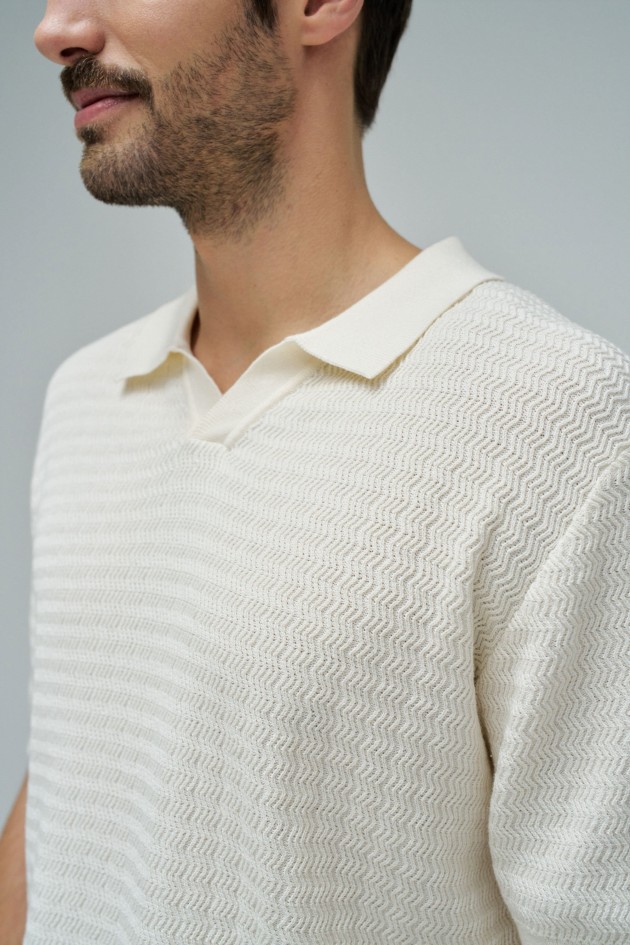 POLO EN MAILLE TRICOTÉE