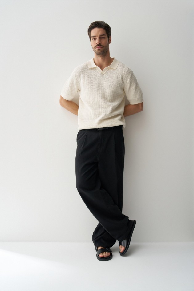 POLO EN MAILLE TRICOTÉE