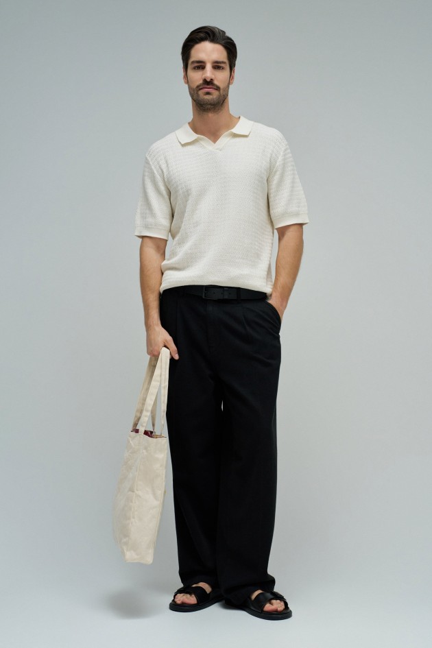 POLO EN MAILLE TRICOTÉE