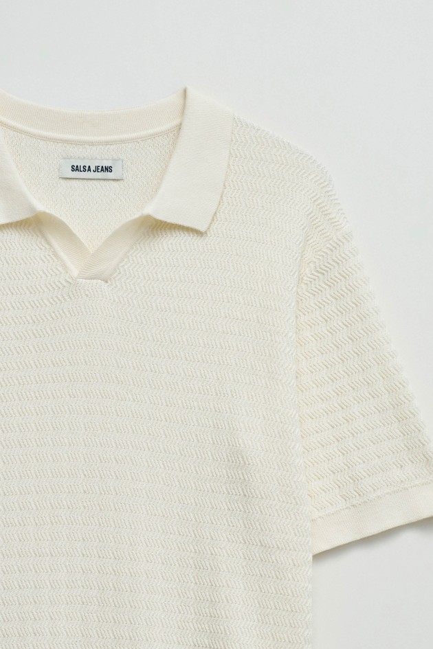 POLO EN MAILLE TRICOTÉE
