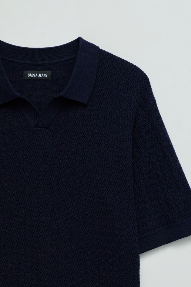 POLO EN MAILLE TRICOTÉE