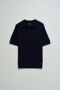 KNITTED MESH POLO
