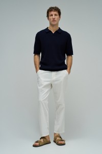 KNITTED MESH POLO